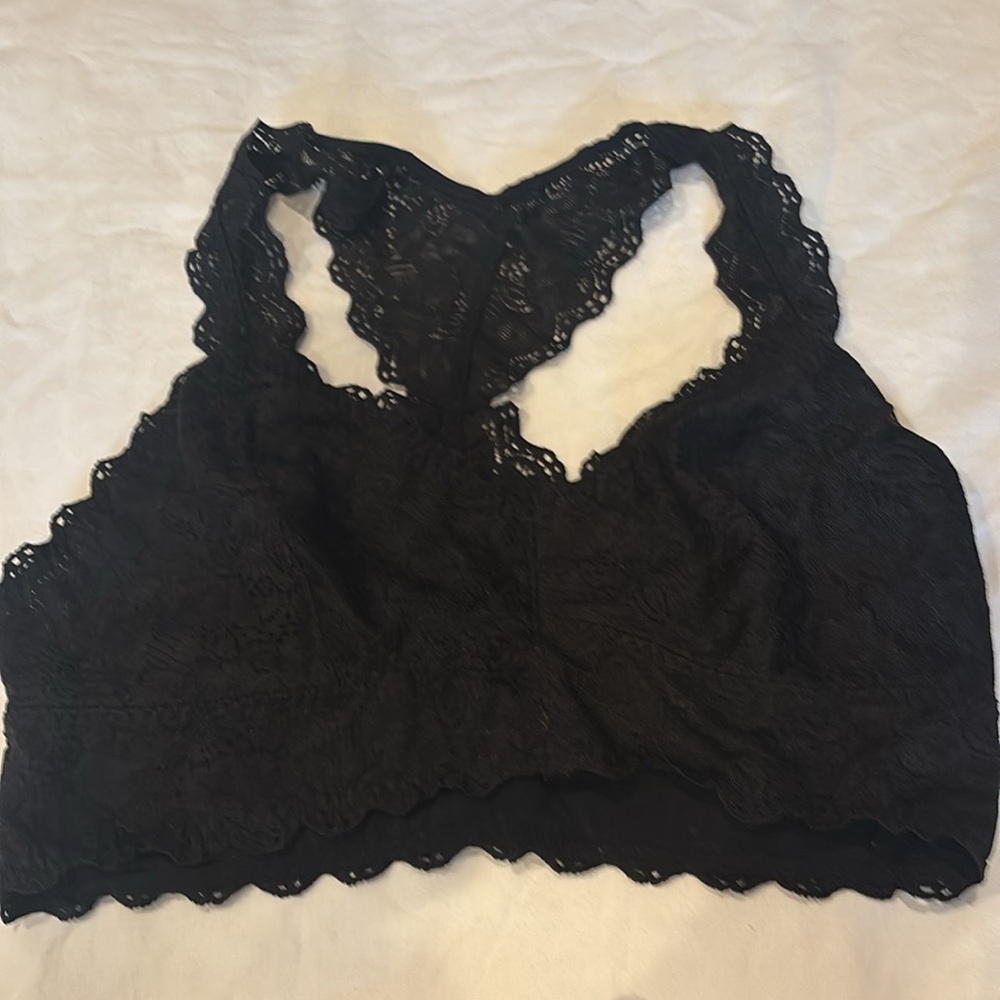 Felina Lace Bralette Trio - Black, Cream, Gray - Picture 4 of 13